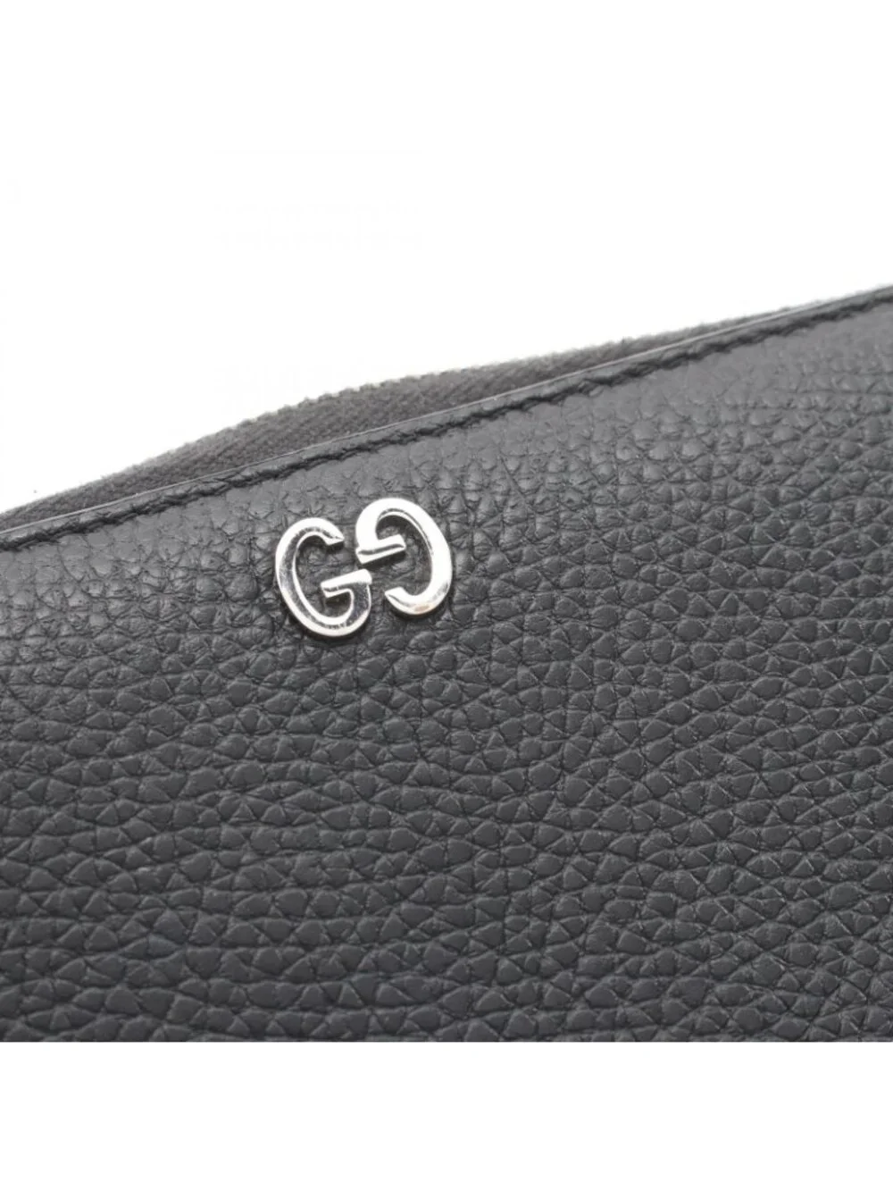 Gucci Round Wallet GG Metal Black Leather - Picture 8 of 8